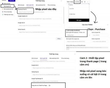 Cách Setup Pixel chuẩn bộ đếm facebook